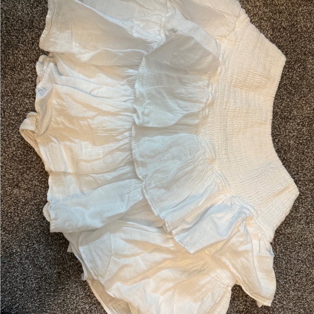 White Ruffled Skirt